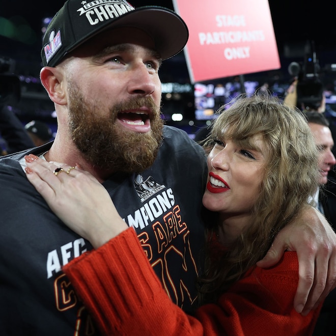 Taylor Swift, Travis Kelce, AFC Championship, 2024